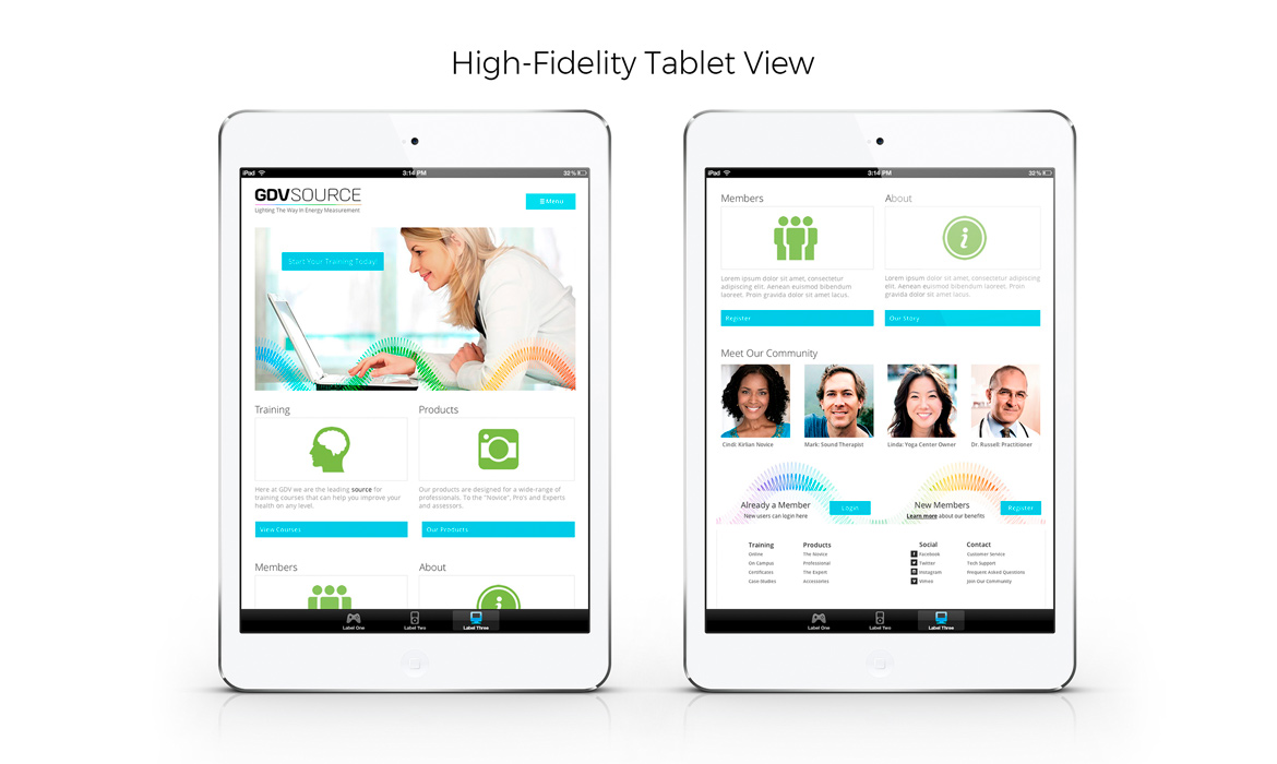 tablet high fidelity